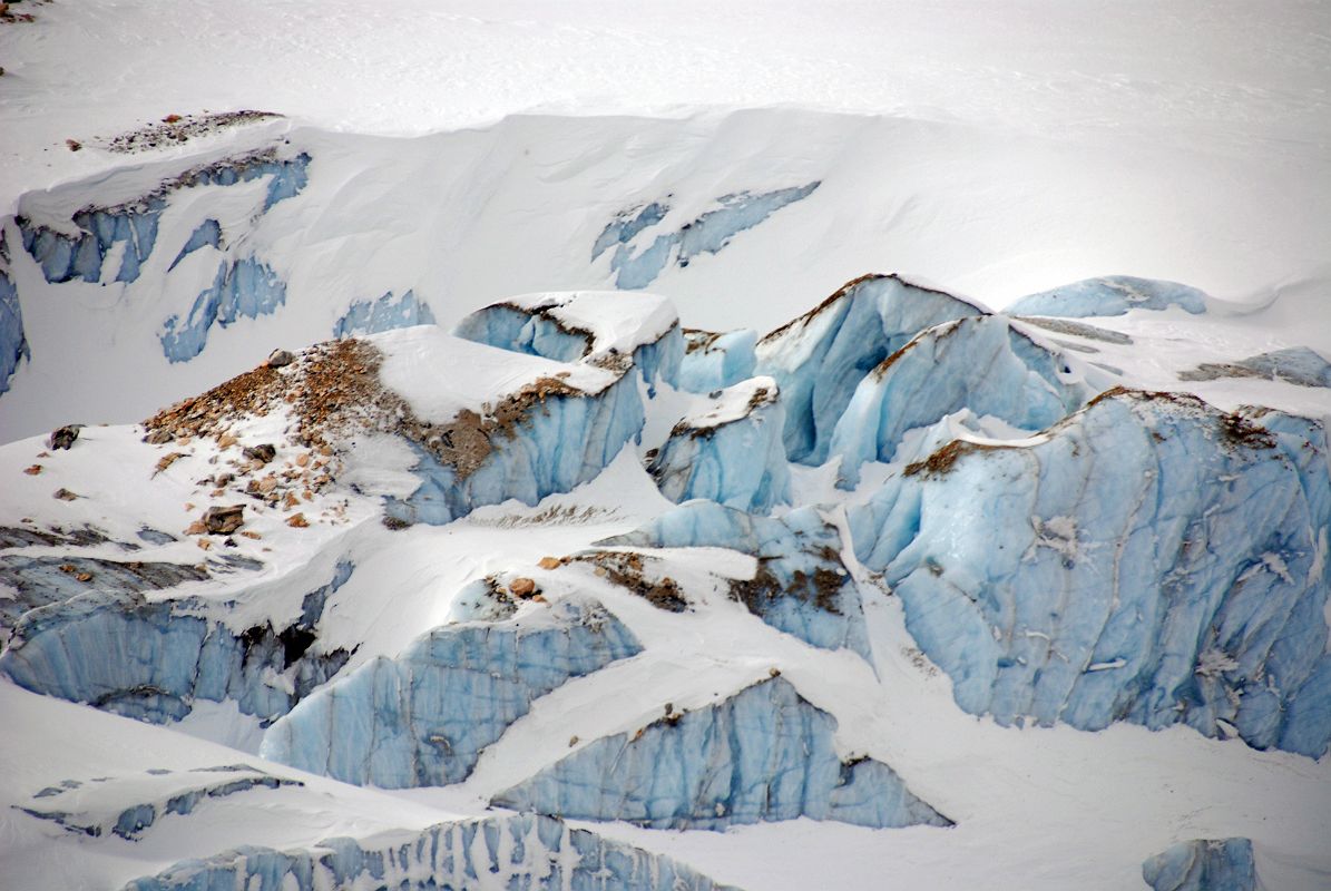 26 Glacier Below Mount Assiniboine Close Up From Helicopter In Winter